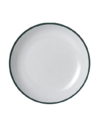 Tiefe Platte Ø 21 cm aus Melamin. Brunner