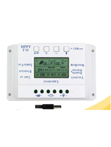 Regulador Solar 12-24 V MPPT  - 10 A