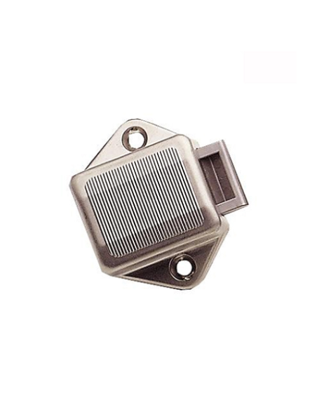 Lock kit and cabinet handle with outward opening Silver