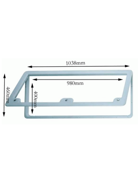 Auxiliary door Thetford VI (white frame)