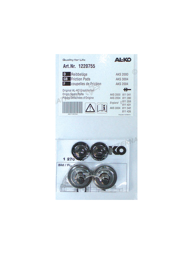 Alko friction ferrules Models 2000/2004/3004