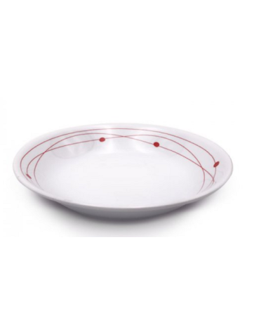 Deep plate Ø 21 cm in Cosmic melamine