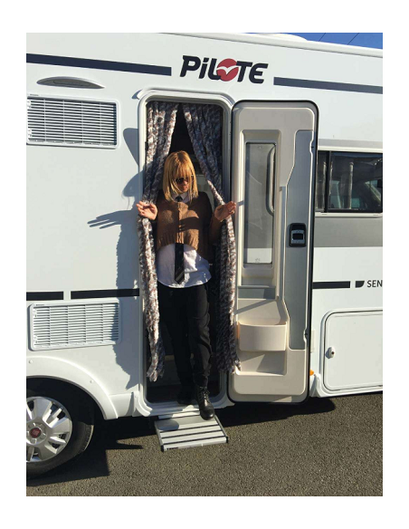 Chenillevorhang 56x185 cm graubraun und weiß Chenillevorhang 56x185 cm graubraun und weiß