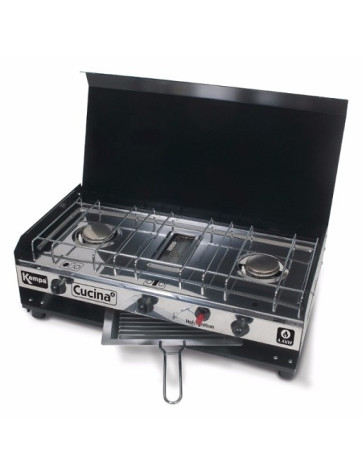 Réchaud à deux feux et grill Cucina Kampa