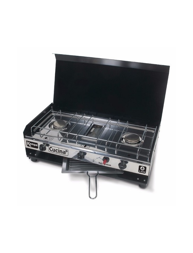 Réchaud à deux feux et grill Cucina Kampa