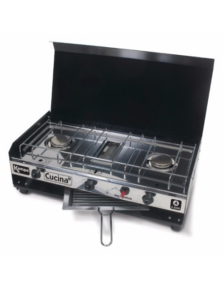 Réchaud à deux feux et grill Cucina Kampa Réchaud à deux feux et grill Cucina Kampa