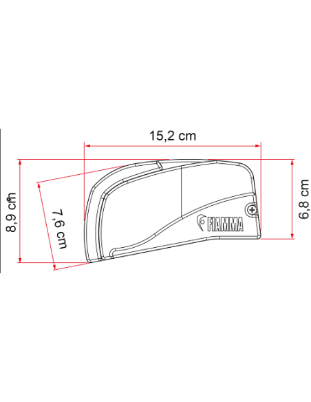 Toldo F40 Van 270 Königsgrau Fiamma Negro