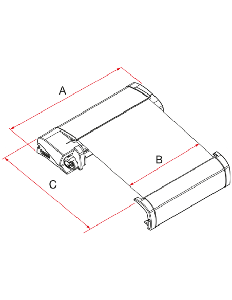 Toldo F40 Van 270 Royal Grey Fiamma Negro