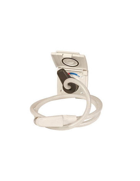 Douche extérieure blanche pour caravane ou camping-car