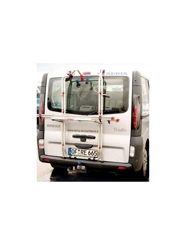 Porte-vélos pour Opel Vivaro, Nissan Primestar, Renault Traffic avec porte simple Fiamma