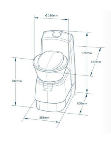 WC WC WC portatile chimico Dometic CTW 4110
