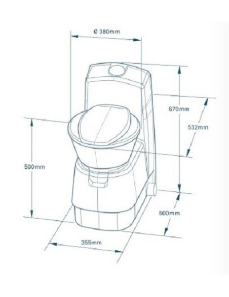 Sanita química portátil Dometic CTW 4110