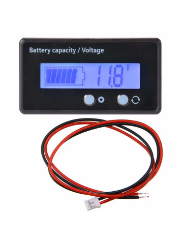 Voltimetro indicador de batería 12v