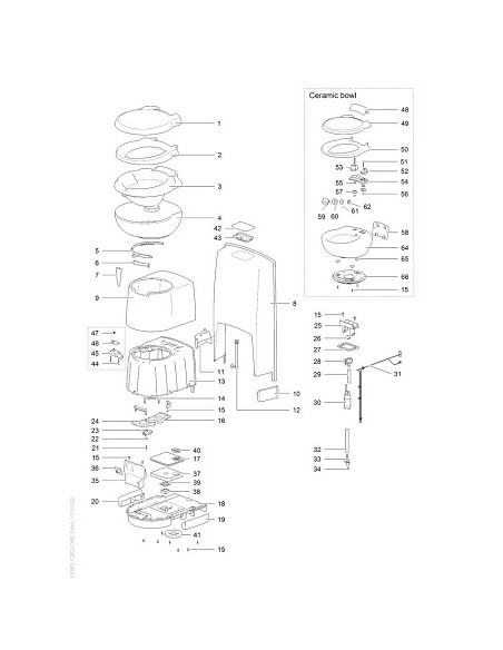 Inodoro WC K7 Theford mod. C262 Inodoro WC K7 Theford mod. C262