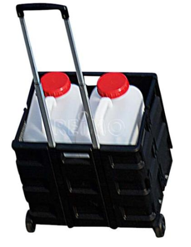 Carrello pieghevole per trasporto 35 kg. Carico