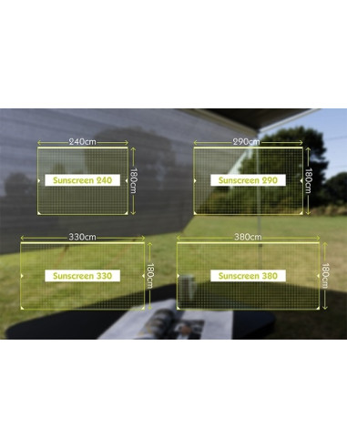 Parasol universal Kampa 3.30 m