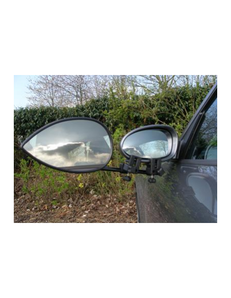 Flat rearview mirror aero 3 towing (kit 2 units) Milenco