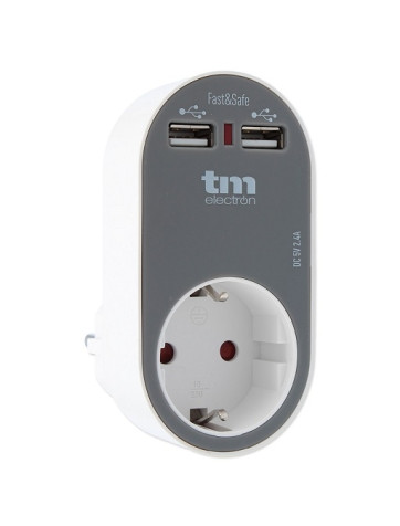 Cargador doble USB carga rápida Tm Electron