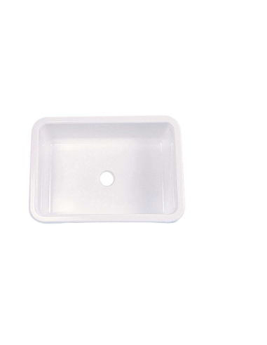 White rectangular built-in washbasin/bowl 37x27 cm