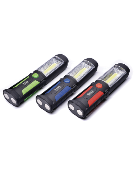 Luce di lavoro torcia con gancio e magnete TM Electron Luce di lavoro torcia con gancio e magnete TM Electron