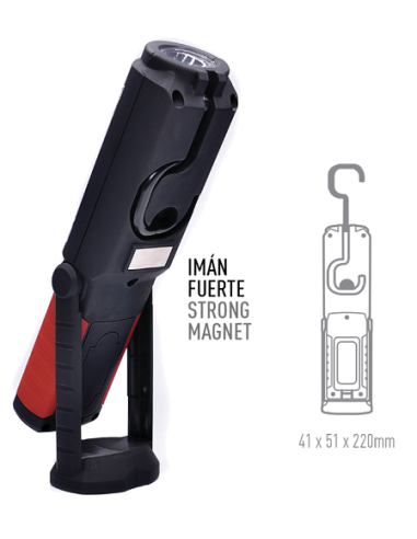 TM Electron Magnet Haken-Arbeitslicht-Taschenlampe