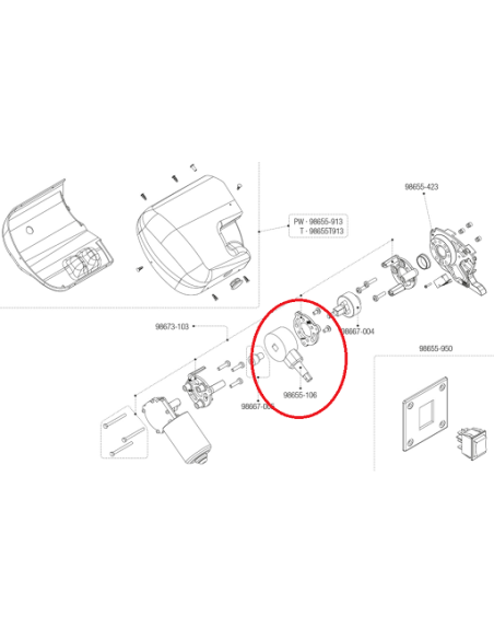 Torno para manivela tellos F45 IL / TI / L FLAME Torno para manivela tellos F45 IL / TI / L FLAME
