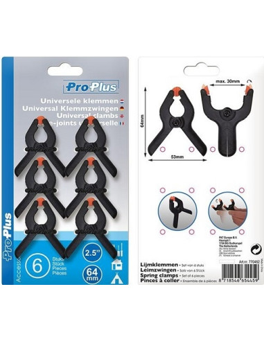 Universalpinzette Packung 6 Stück Pro Plus