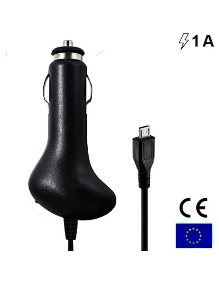 Cargador Coche Conector Micro-Usb Universal 1Amp Cool Cargador Coche Conector Micro-Usb Universal 1Amp Cool
