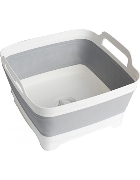 Zusammenklappbarer Eimer mit Ablauf 9 Liter Tank Faltbarer Brunner