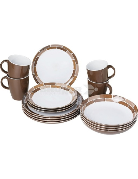 Chocolatte 16 Melamine Vajilla antiscivolo  Brunner