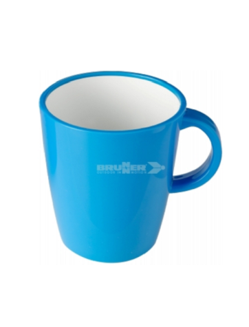 Taza grande 30cl de melanina Azul. Brunner