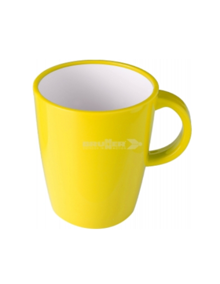 Grand gobelet 30cl de Mélanine Jaune. Brunner