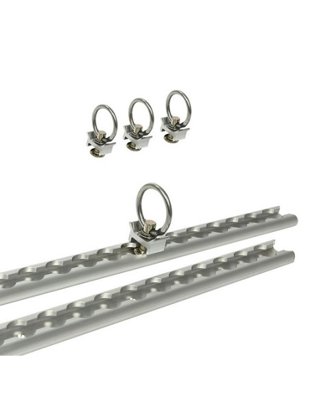 Guide di bloccaggio in alluminio da 60 cm con 24 posizioni