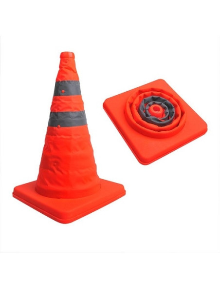 Cono de seguridad plegable