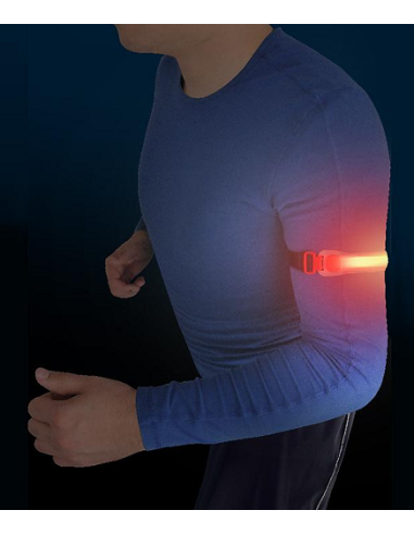 Fixed/intermittent LED road safety bracelet