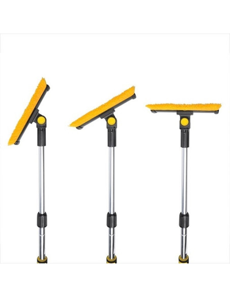 Telescopic glass cleaner brush with ice scraper Pro Plus