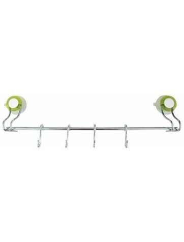 Towel rack with washbasin hooks