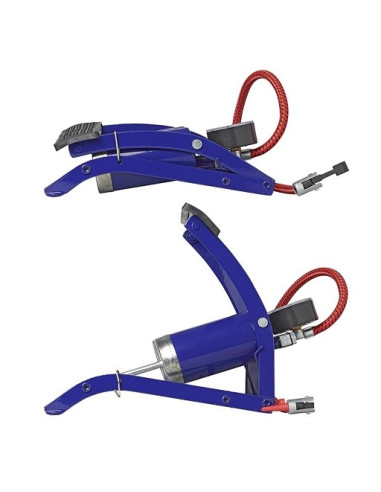 Bomba de pie doble cilindro con manómetro PRO PLUS 7BAR/100 PSI