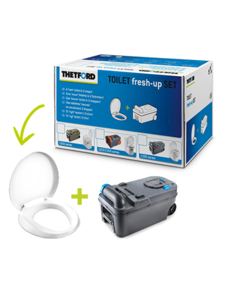 Kit tanque C220 com rodas Thetford Kit tanque C220 com rodas Thetford