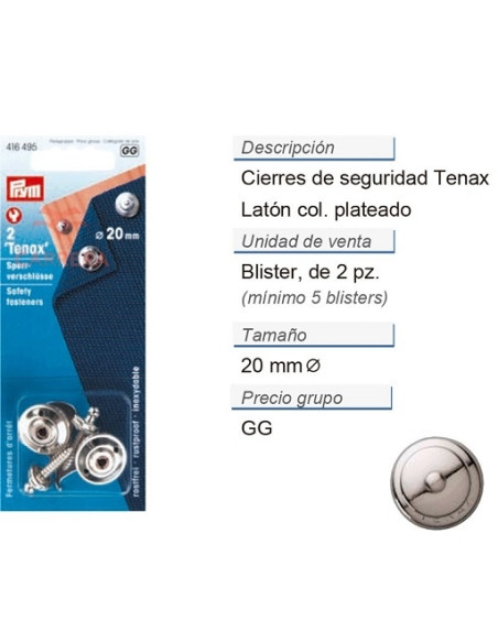 Botón de seguridad Tenax Prym