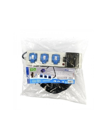 Regleta schuko con un magnete termico automatico 25A e 10A Regleta schuko con un magnete termico automatico 25A e 10A