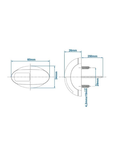 ProPlus clear led side marker light