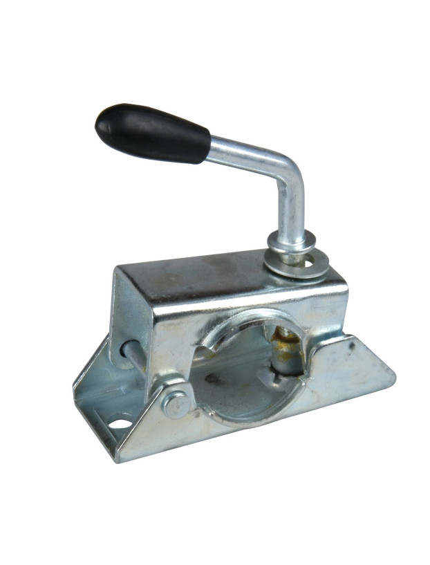 Jockey wheel clamp Ø 48 rigid handle with crank