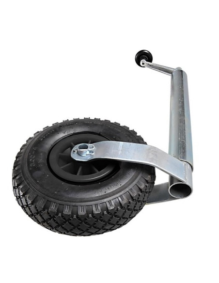 Jockey wheel com suporte telescópico 260x85 mm