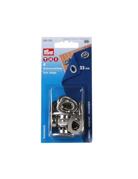 Conjunto de quatro fechos / molas 33 mm Prym