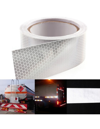 White adhesive reflective tape 2 meters