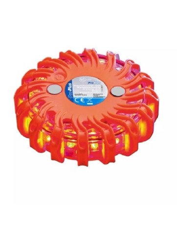 Linterna de emergencia circular luminoso 16 LED naranja Pro Plus