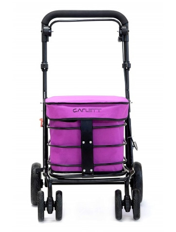Faltbarer Einkaufswagen mit Sitz Fuchsia Carlett 700