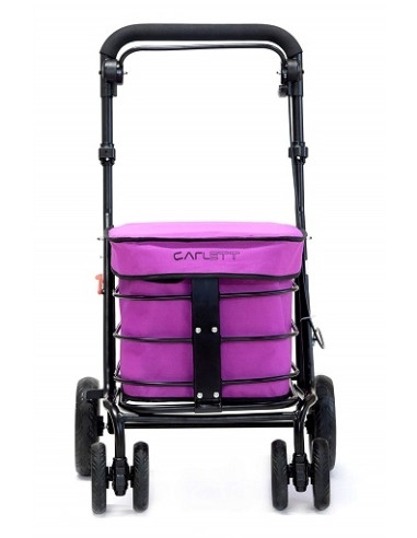 Caddie pliant avec siège Fuchsia Carlett 700