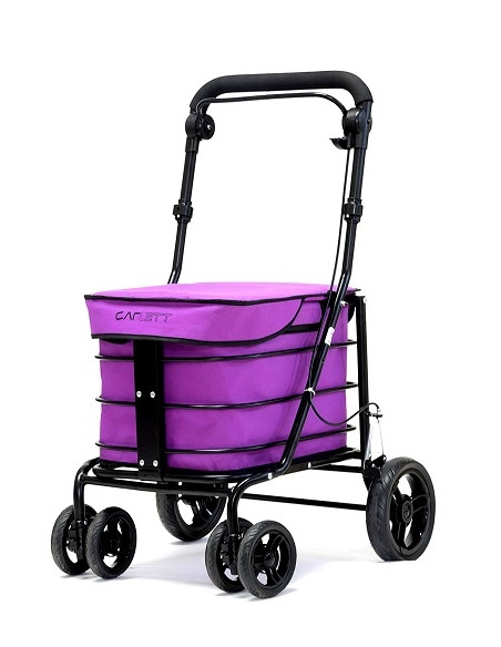 Caddie pliant avec siège Fuchsia Carlett 700 Caddie pliant avec siège Fuchsia Carlett 700